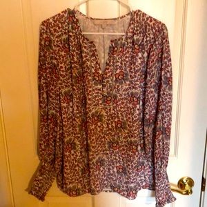 Ann Taylor Loft Floral Blouse